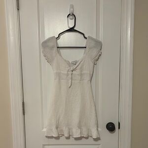 Hello Molly White Short Sleeve Dress